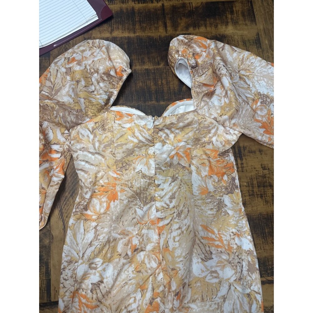 fashion nova xlarge nwt mini dress yellow and cream floral bustier style bodice - Picture 11 of 14